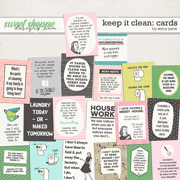 Sweet Shoppe Designs – The Sweetest Digital Scrapbooking Site on the Web »  Thursday Treats – National Cleaning Week 3/31