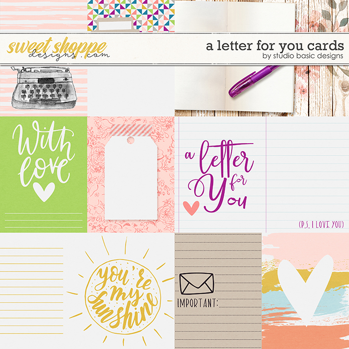 A Letter For You Cards by Studio Basic