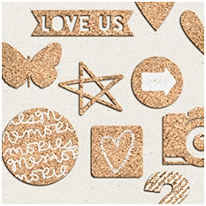 Pocket Life: April Cork Bits by Traci Reed