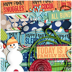 A Happy Family Bundled Up by Traci Reed and Shawna Clingerman