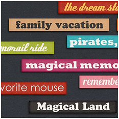 A Magical Place - Word Strips by Jady Day Studio