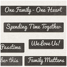 About Our Family - Word Bits by Jady Day Studio