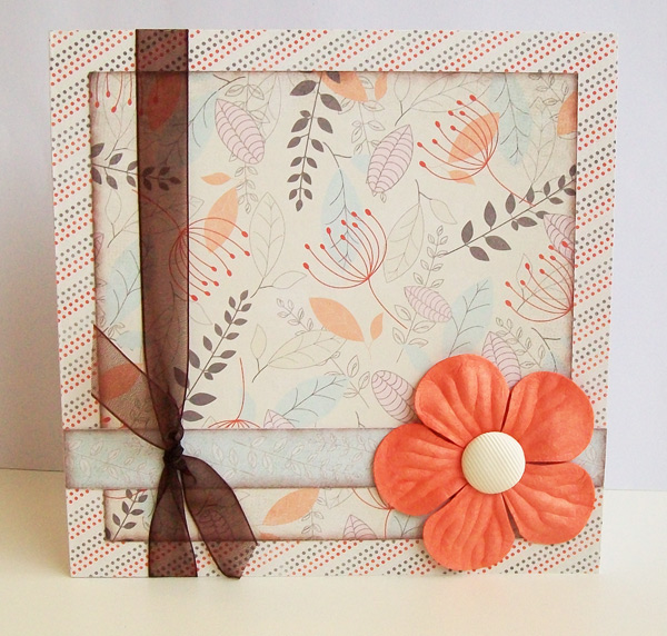 Apricot flower card