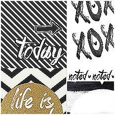Little black dress cards by Juliana Kneipp