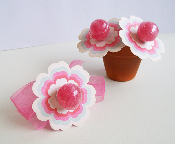 Flower lollipops