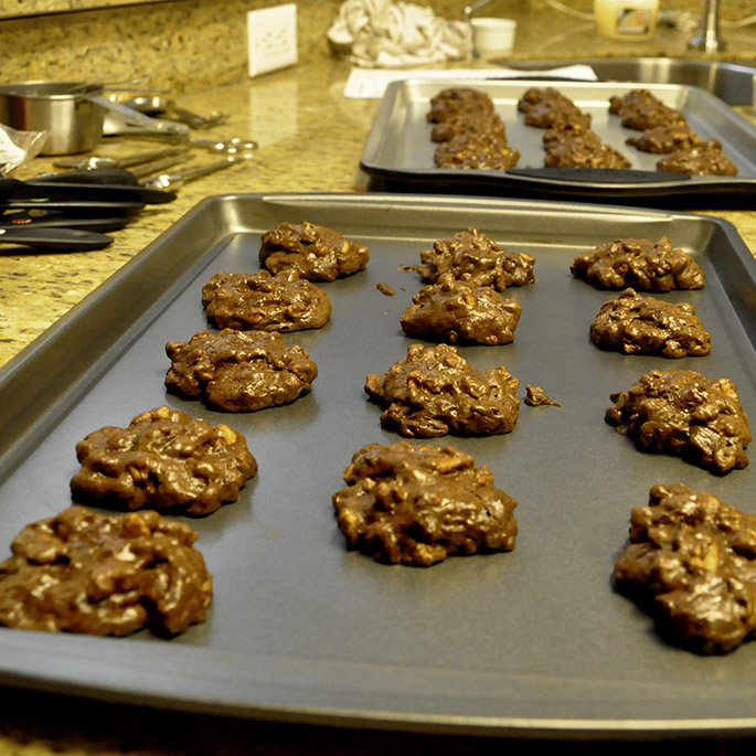 Holiday baking day.