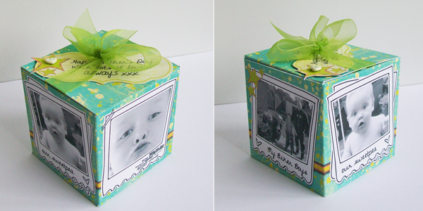 Photo cube gift box