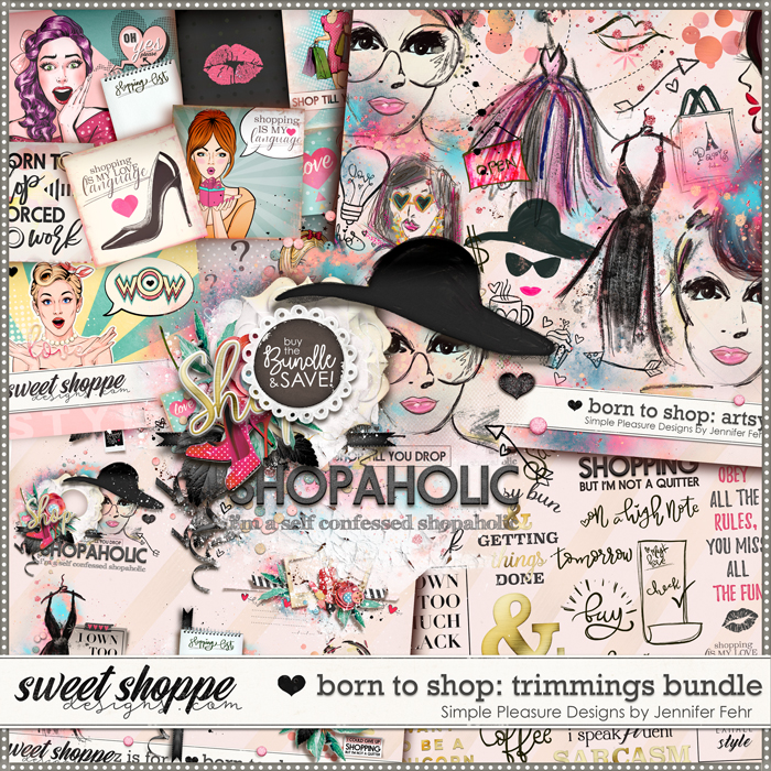 Born to Shop: Trimmings Bundle - Simple Pleasure Designs by Jennifer Fehr