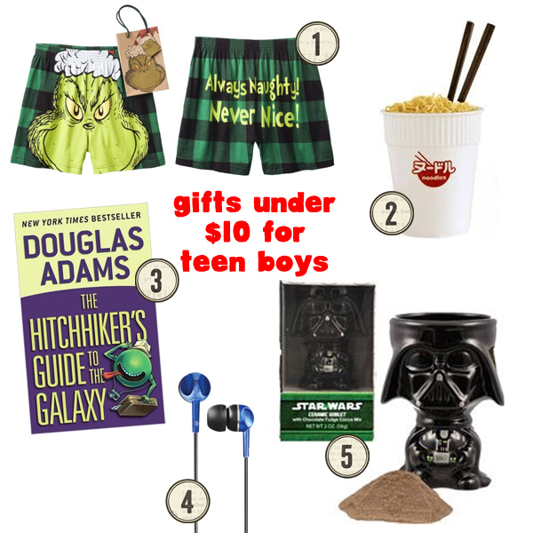 cheap gifts for teenage guys under $10
