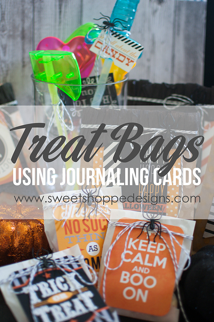 Treat Bags using Journaling Cards